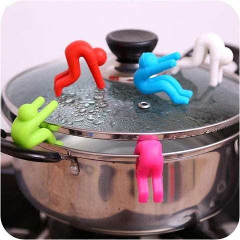 Lid Overflow Device Stent for Kitchen Tools