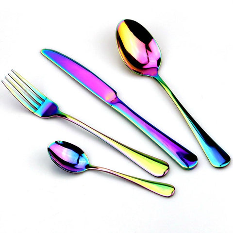 Stainless steel Promotion Colorful Dinnerware Set