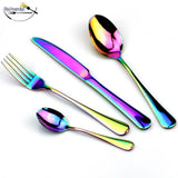 Stainless steel Promotion Colorful Dinnerware Set