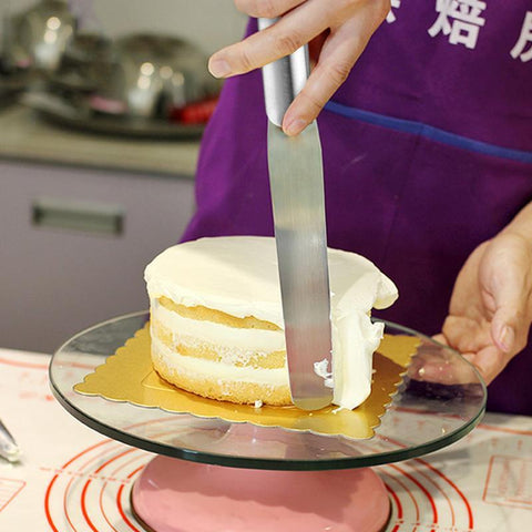 Stainless Steel Cake Cream Smoother Spatula Cutter